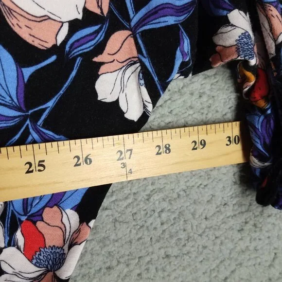 Free People Crop Blouse Women's XS Floral Boho Festival Oversized Resort Vacay - Picture 8 of 11